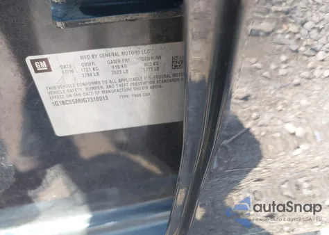 2016 Chevrolet Cruze Ls Auto из США, поврежденный, VIN 1G1BC5SM9G7318013